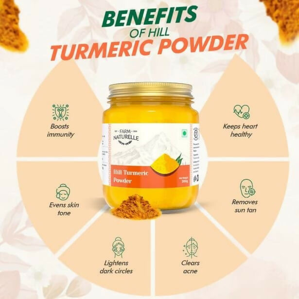 Farm Naturelle Himalayan Turmeric Powder Curcumin-Rich and Pure Farm Naturelle