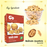 Go Organic Walnuts Kernels Extra Light/Quarters Go