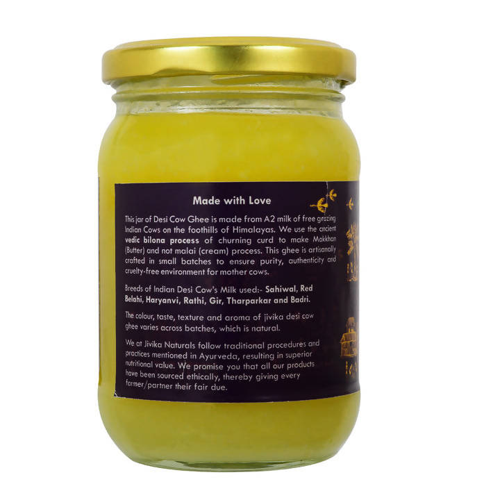 Jivika Naturals A2 Desi Cow Ghee | 100% Desi Gir Cow Ghee | A2 Milk Certified Ghee Jivika Naturals