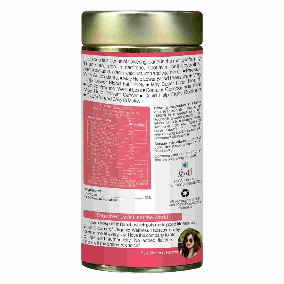 Organic Wellness Blossom Hibiscus Tin Pack Organic Wellness