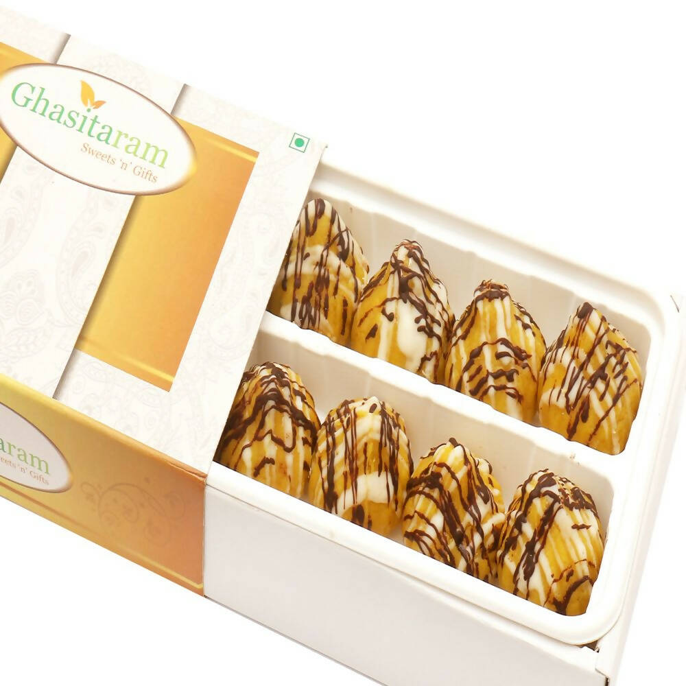 Ghasitaram Kaju Kesar Chocolate Delight Modaks - Safuron