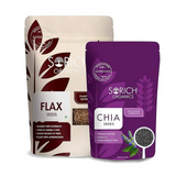 Sorich Organics Raw Chia Seeds and Flax Seeds - Safuron