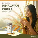 Wellwith Sea Buckthorn Raw Leaves Tea - Himalayan Herbal Leaf Tea Wellwith