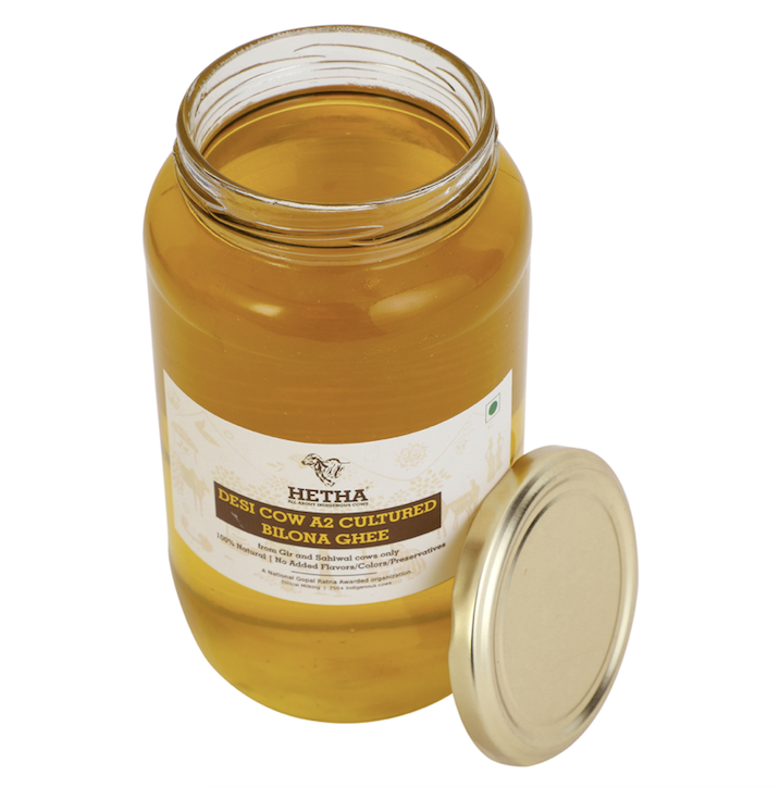 Hetha Desi Cow A2 cultured Bilona Ghee / A2 Ghee | Premium A2 Desi Ghee | Cultured Cow Pure Ghee - Safuron