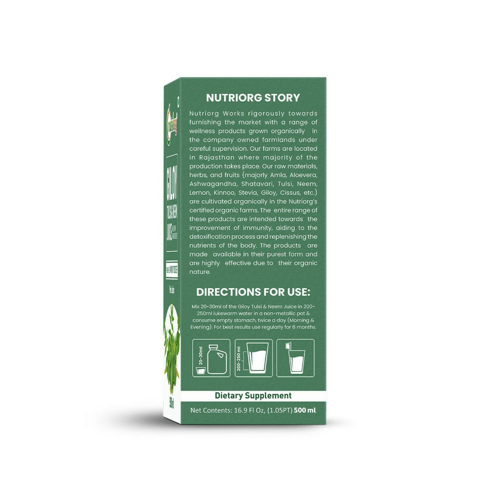 Nutriorg Giloy With Neem & Tulsi Juice Nutriorg
