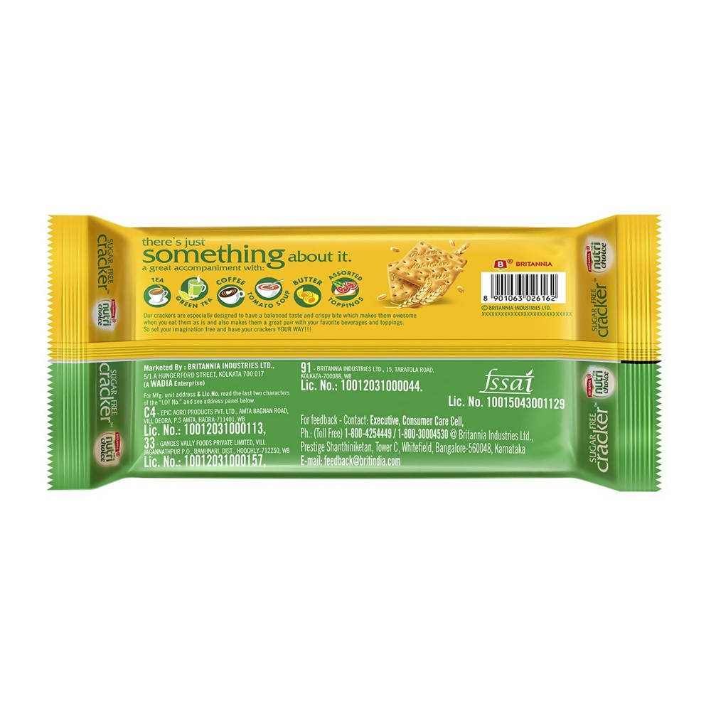 Britannia NutriChoice Sugar Free Cracker Biscuits Britannia