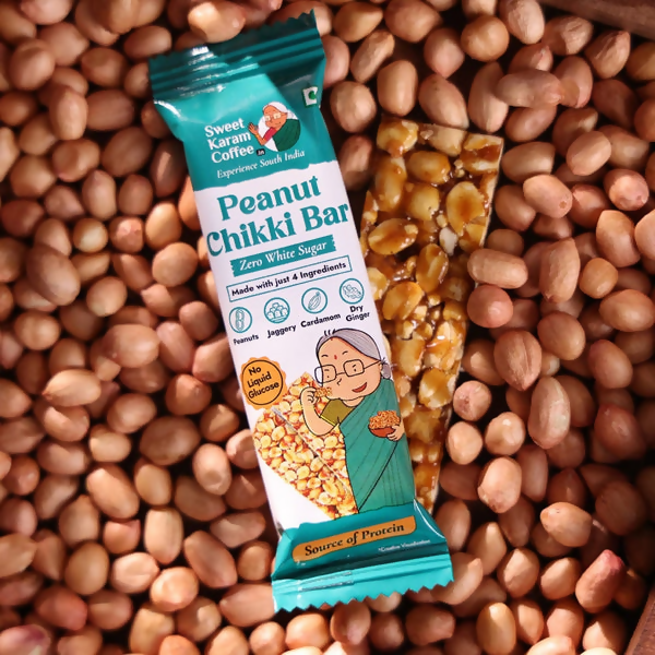 Sweet Karam Coffee Peanut Chikki Bar (Zero White Sugar) Sweet Karam Coffee