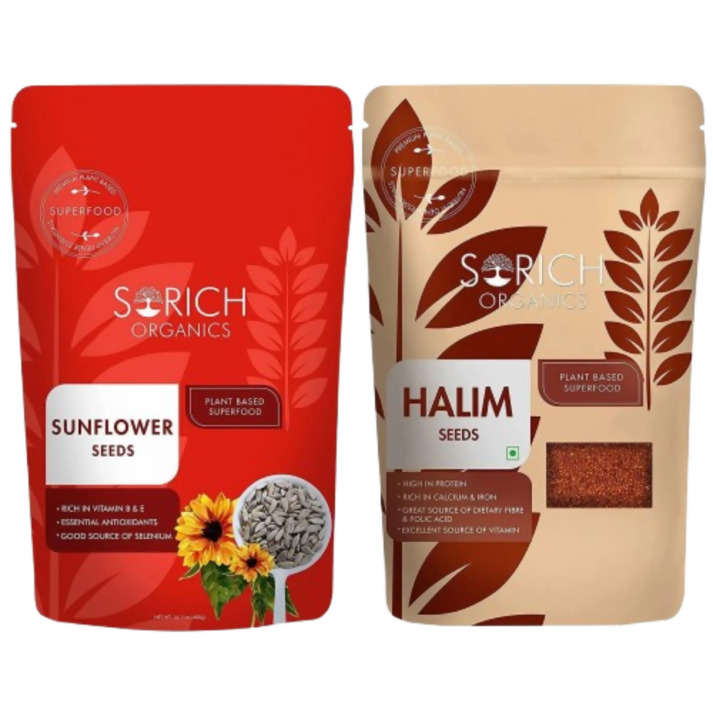 Sorich Organics Combo of Sunflower Seed And Halim Seeds - Safuron
