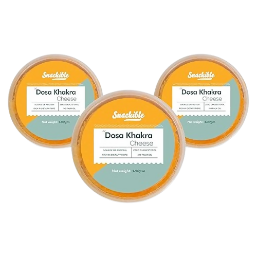 Snackible Cheese Dosa Khakra - Millet Snack - Safuron