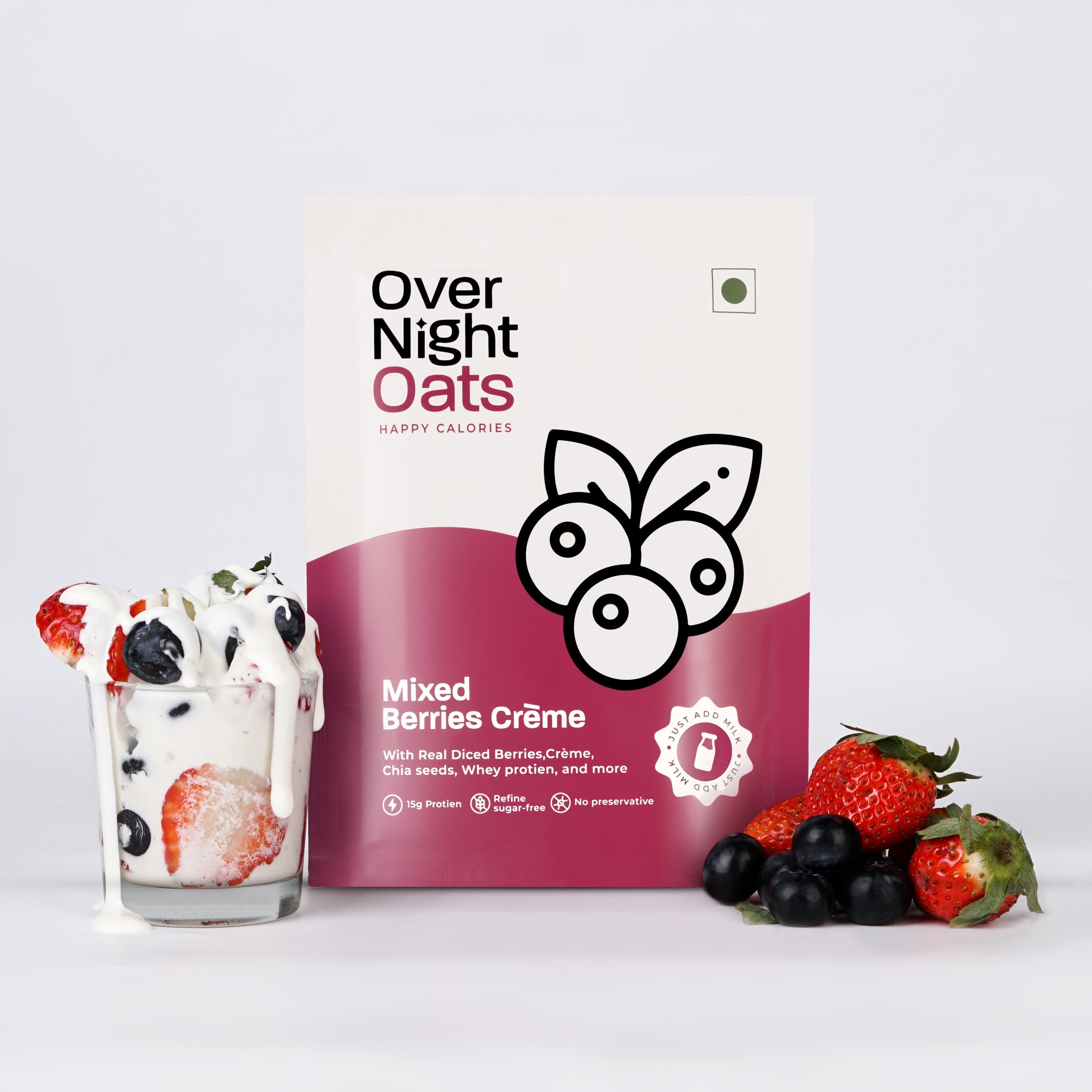 OverNightOats Mixed Berries Creme OverNightOats