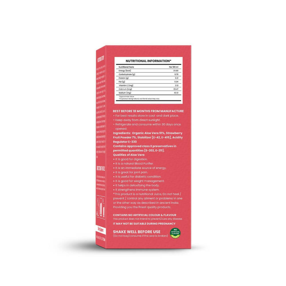 Nutriorg Aloevera Strawberry Juice Nutriorg