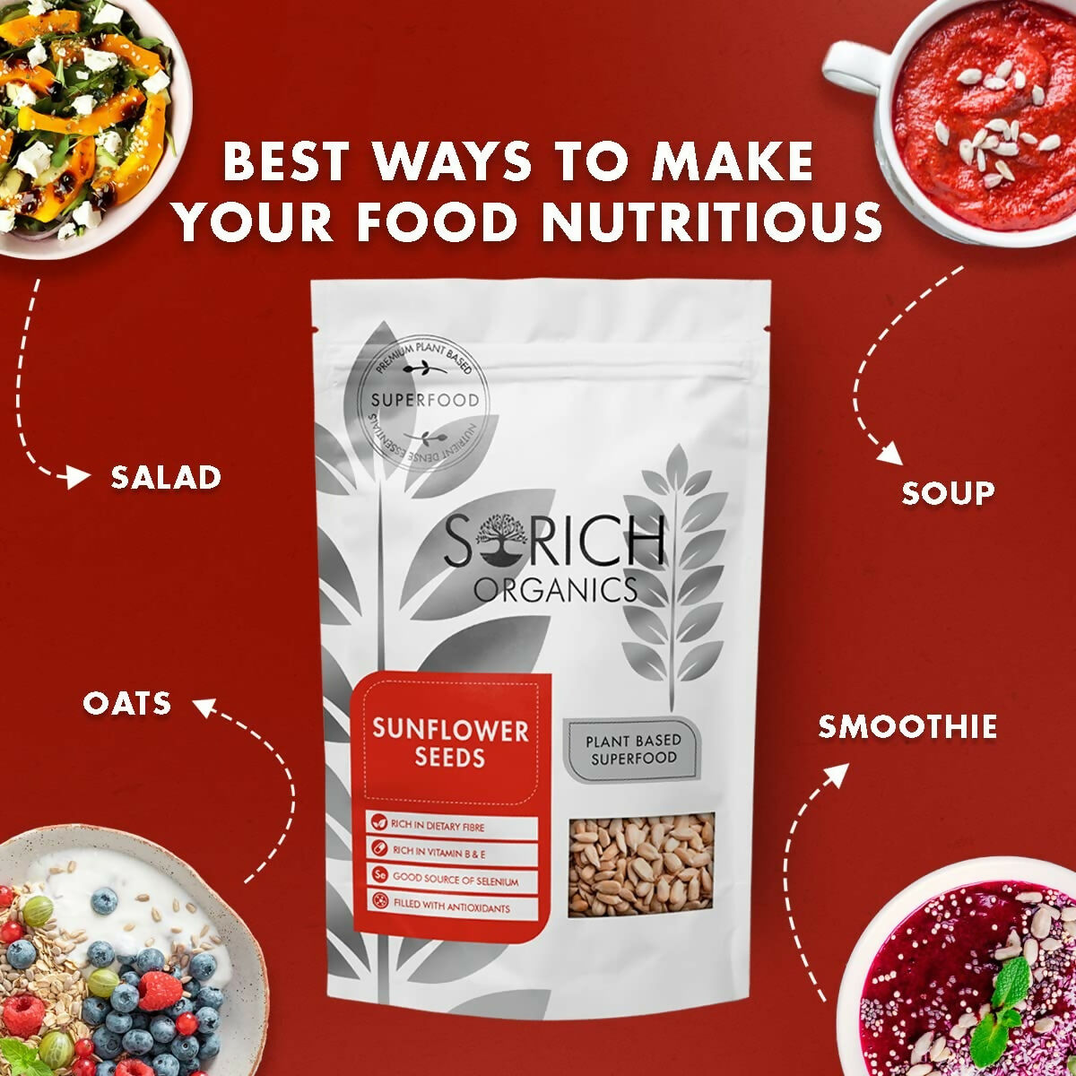 Sorich Organics Raw USDA Organic Sunflower Seeds Sorich