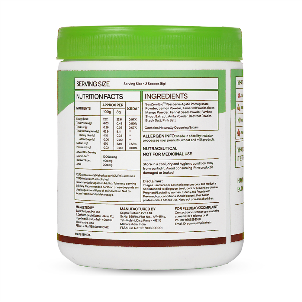 OZiva Plant Based Biotin (10,000+ mcg) OZiva
