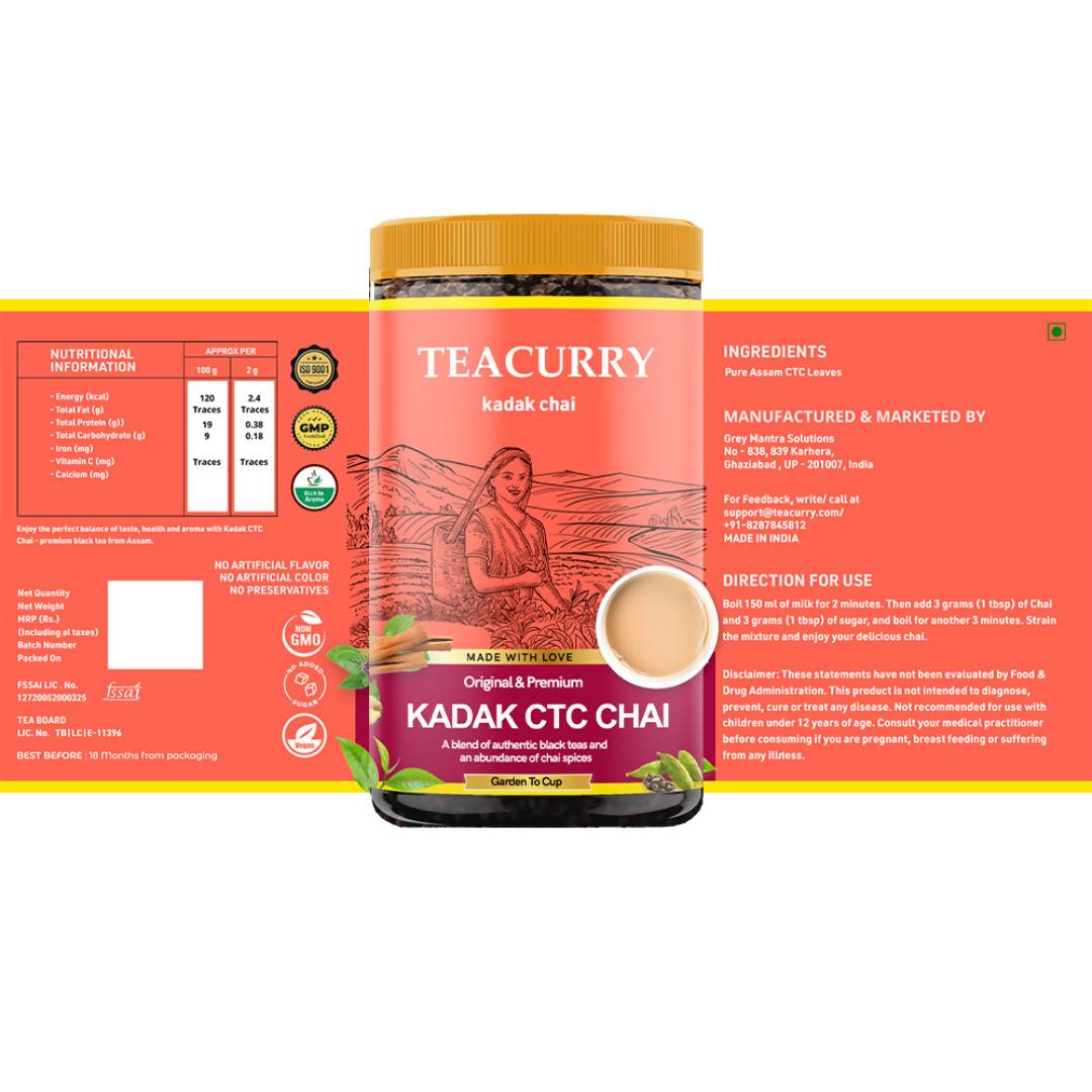 Teacurry Kadak CTC Chai Powder Teacurry