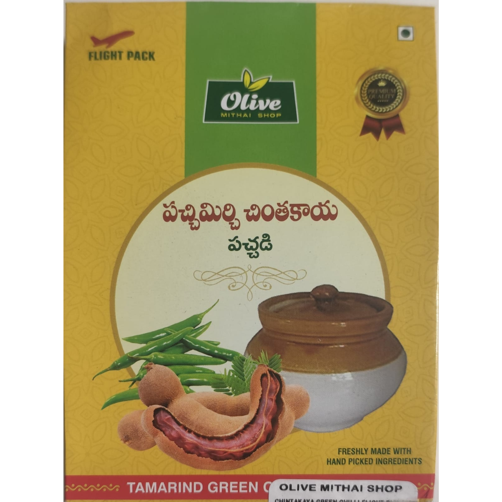 Olive Mithai Chintakaya Greenchilli Pickle Olive Mithai