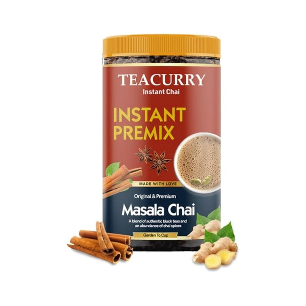 Teacurry Masala Instant Tea Premix - Premium Masala Premix Tea with Real Spices - Safuron