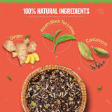 Chaayos Adrak Elaichi Tea Powder (Ginger & Cardamom) Chaayos
