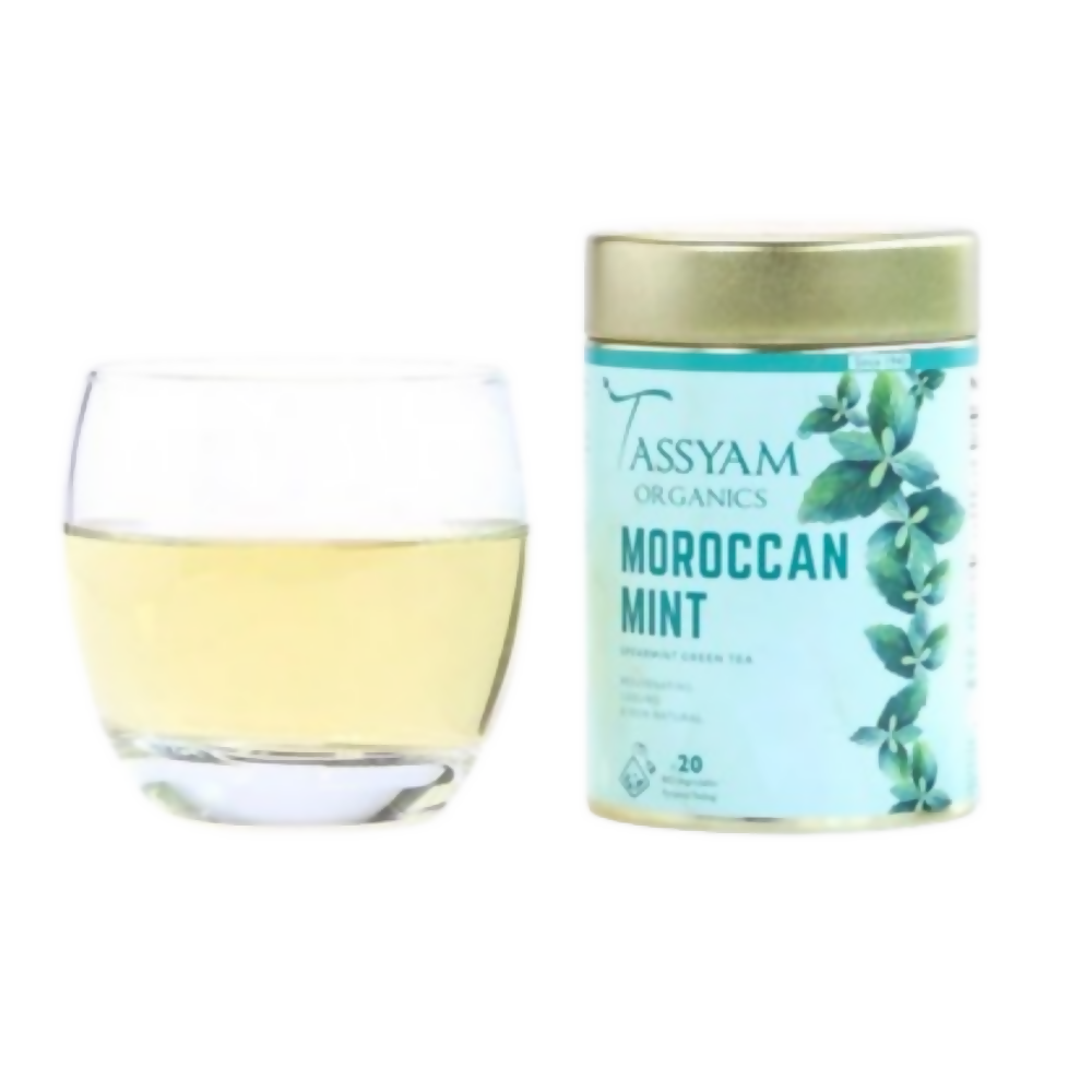 Tassyam Organics Moroccan Mint Biodegradable Tea Bags - Safuron
