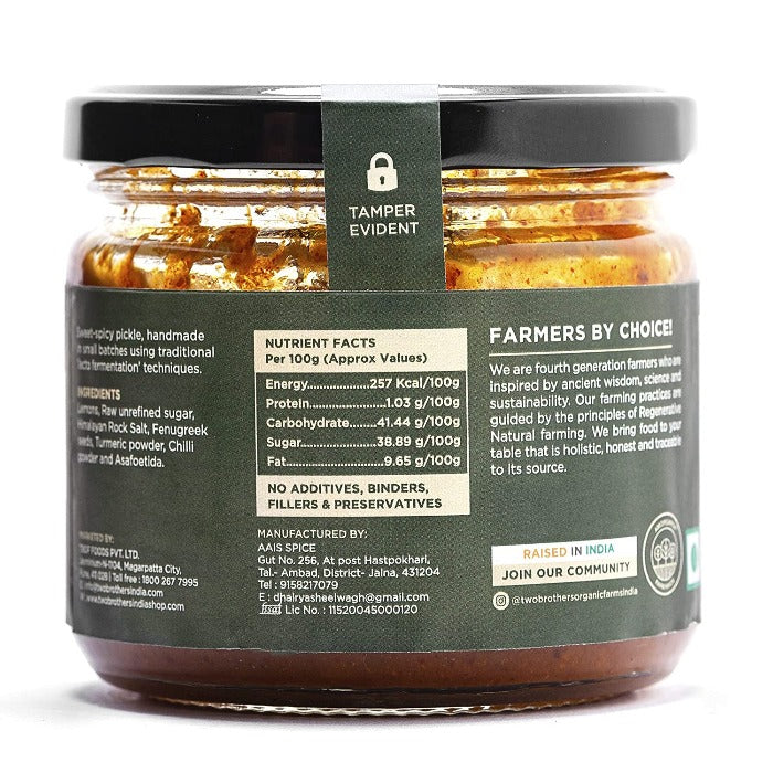 Two Brothers Organic Farms Oil Free Lemon Pickle Two Brothers Organic Farms
