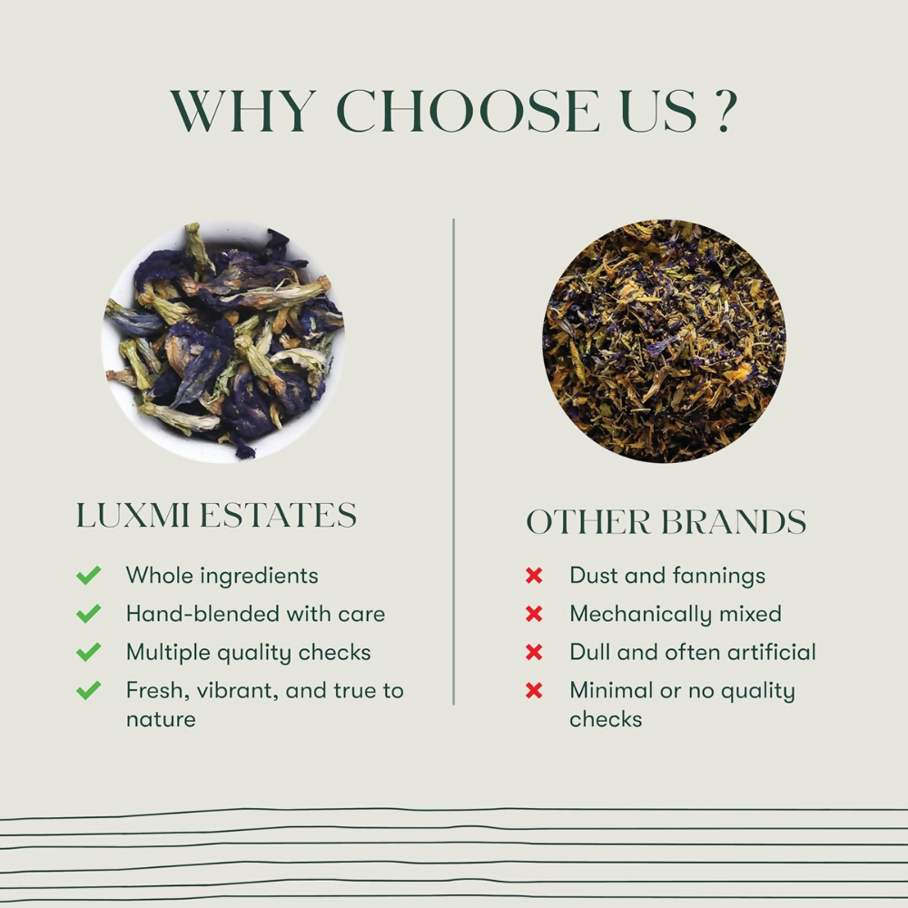 Luxmi Estates Blue Pea Flower Herbal Infusion Luxmi Estates