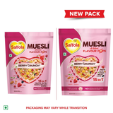 Saffola Muesli Fruit & Nut Berry Crunch with Flavour Pops Saffola