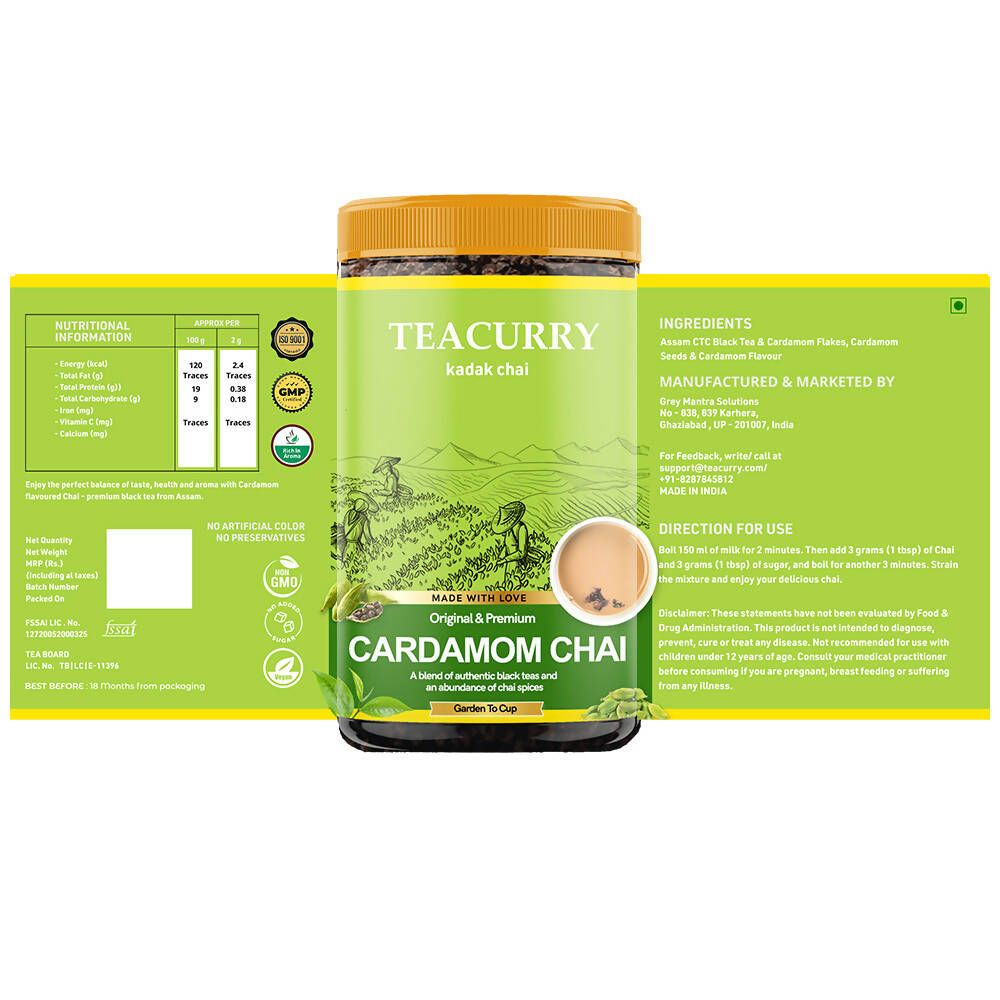 Teacurry Cardamom Chai Powder Teacurry