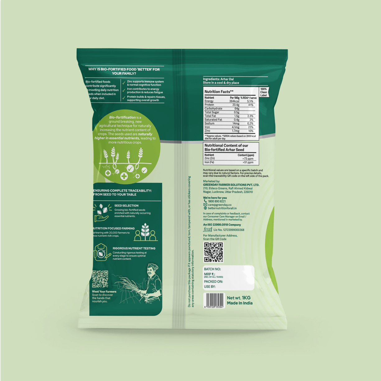 Better Nutrition Biofortified Arhar Dal / Toor Dal Better Nutrition