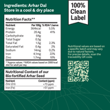 Better Nutrition Biofortified Arhar Dal / Toor Dal Better Nutrition