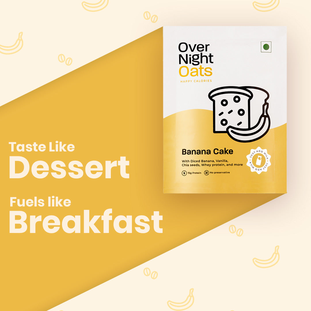 OverNightOats Banana Cake OverNightOats