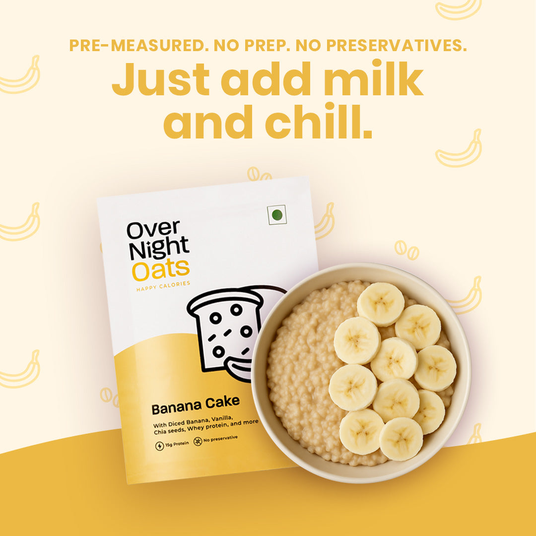OverNightOats Banana Cake OverNightOats