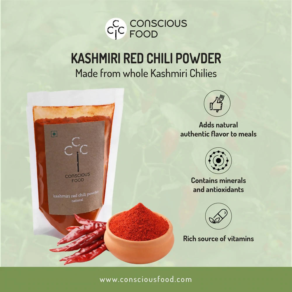 Conscious Food Kashmiri Red Chilli Powder Conscious Food