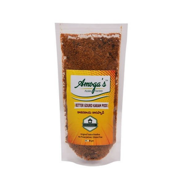 Amoga's Pickles Factory Bitter Gourd Kakarakaya Karam Podi - Safuron