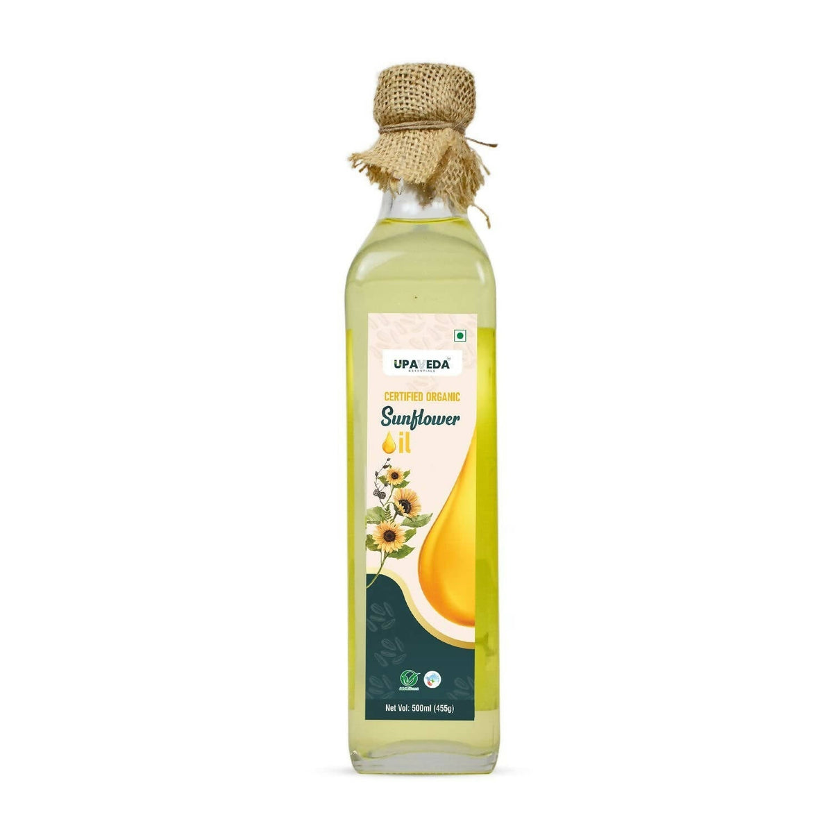 Upaveda Organic Cold Pressed Sunflower Oil Upaveda