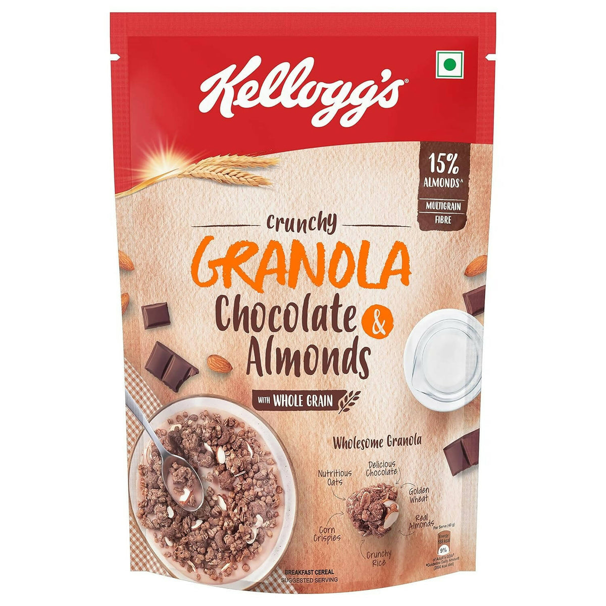 Kellogg's Crunchy Granola Chocolate & Almonds Kellogg's