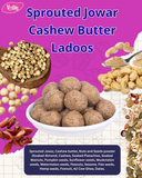Vedas Kitchen Sprouted Jowar Cashew Butter Ladoos 8 Month Vedas Kitchen