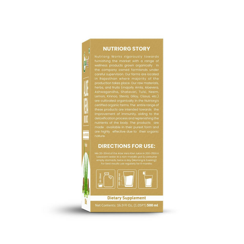 Nutriorg Aloevera Kiwi Juice Nutriorg