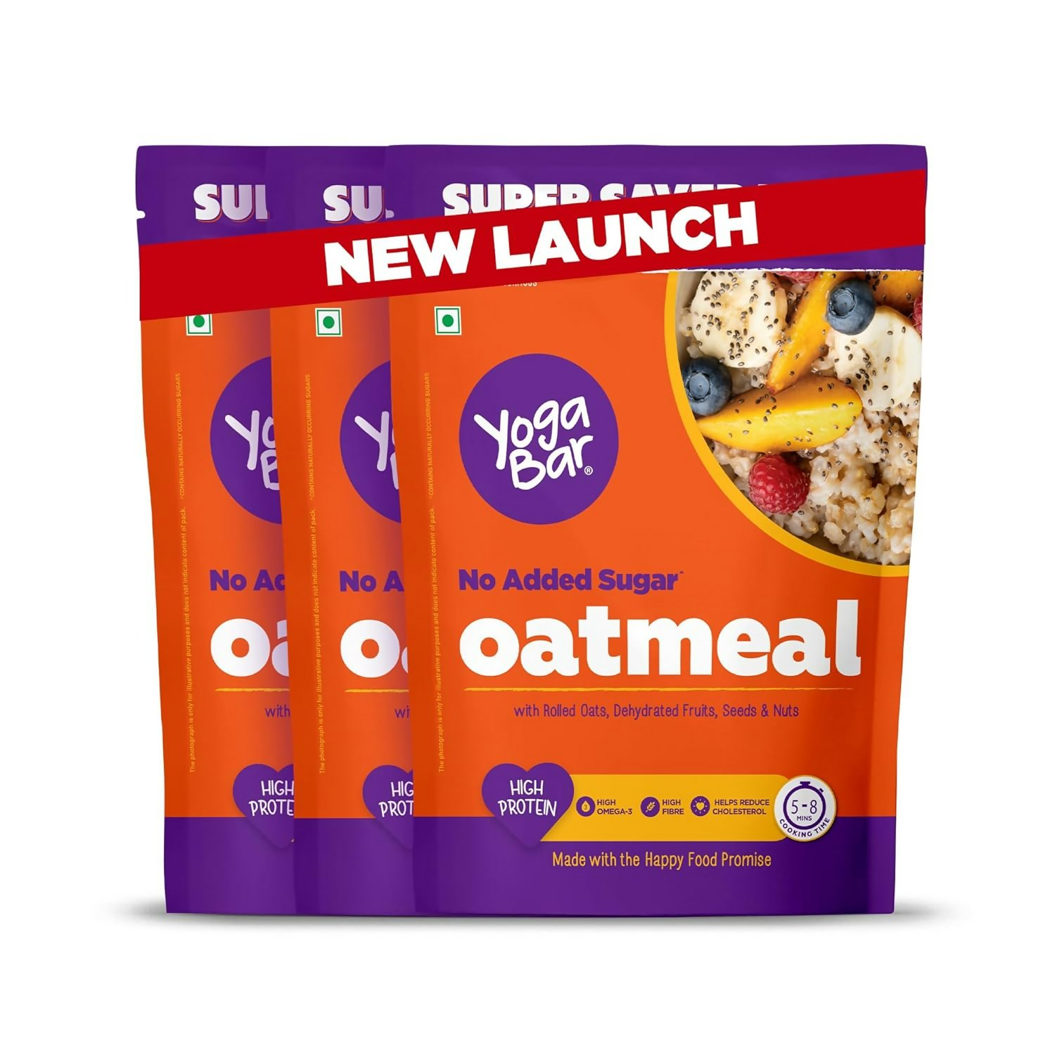 Yoga Bar Oatmeal No Added Sugar - Safuron