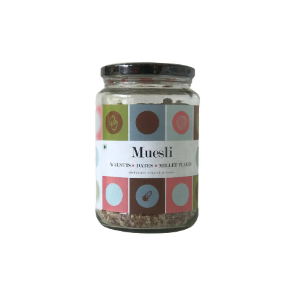Fresh Mills Muesli with Walnuts-Dates-Millet Flakes - Safuron
