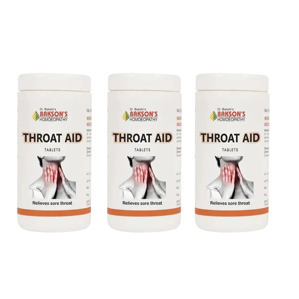 Bakson's Homeopathy Throat Aid Tablets - Safuron Naturals