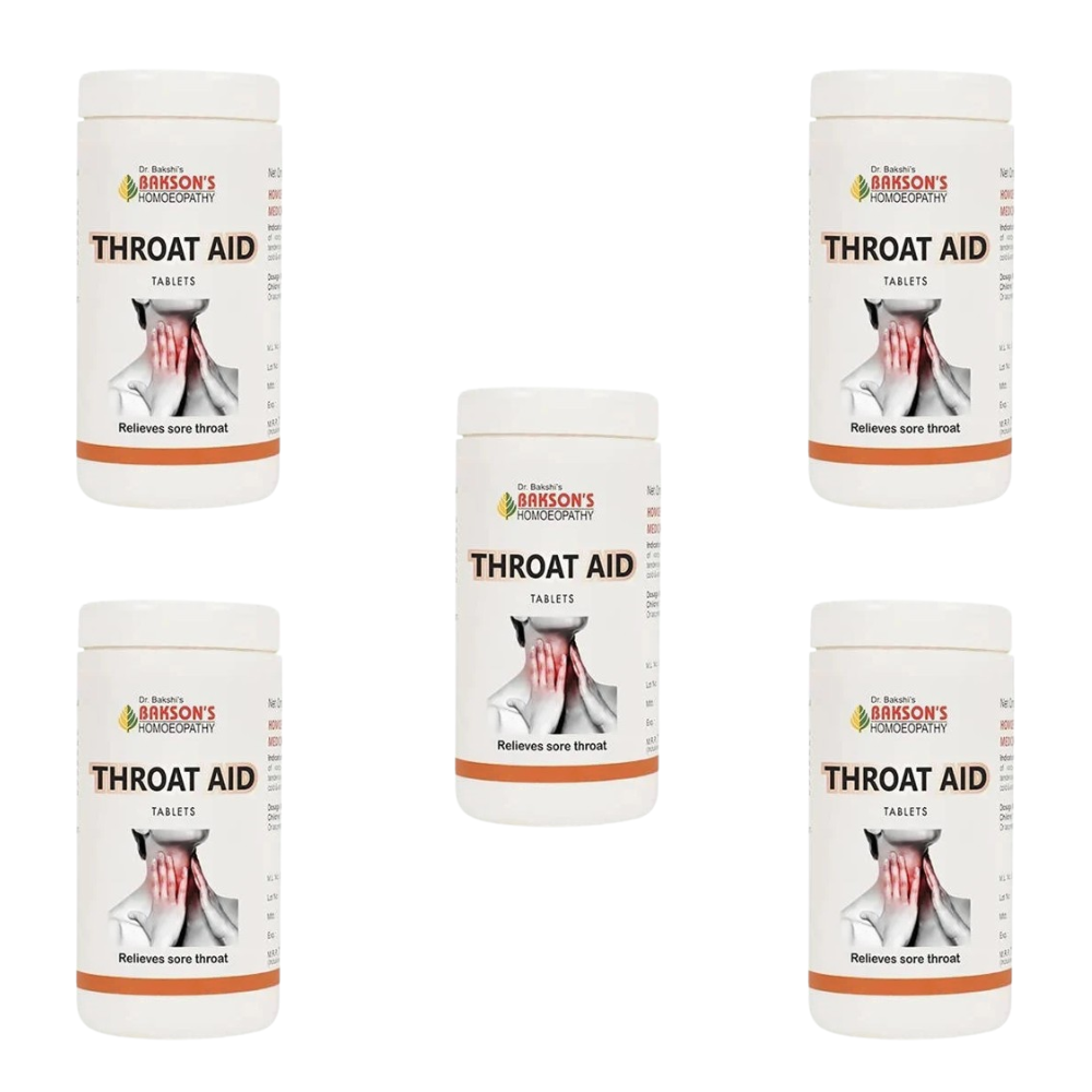 Bakson's Homeopathy Throat Aid Tablets - Safuron Naturals