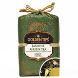 Golden Tips Jasmine Green Tea - Royal Brocade Cloth Bag - Safuron