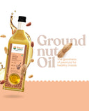 Bharat Vedica Organic Wood Pressed Groundnut Oil - Organic Wood Pressed Moongfali ka Tel Bharat Vedica