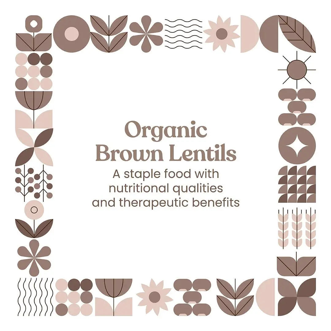 Bharat Vedica Organic Brown Lentils - Organic Masoor Dal Sabut Bharat Vedica