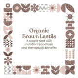 Bharat Vedica Organic Brown Lentils - Organic Masoor Dal Sabut Bharat Vedica
