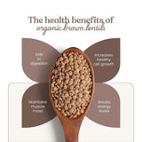 Bharat Vedica Organic Brown Lentils - Organic Masoor Dal Sabut Bharat Vedica