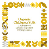 Bharat Vedica Organic Chickpea Split - Organic Chana Dal Bharat Vedica