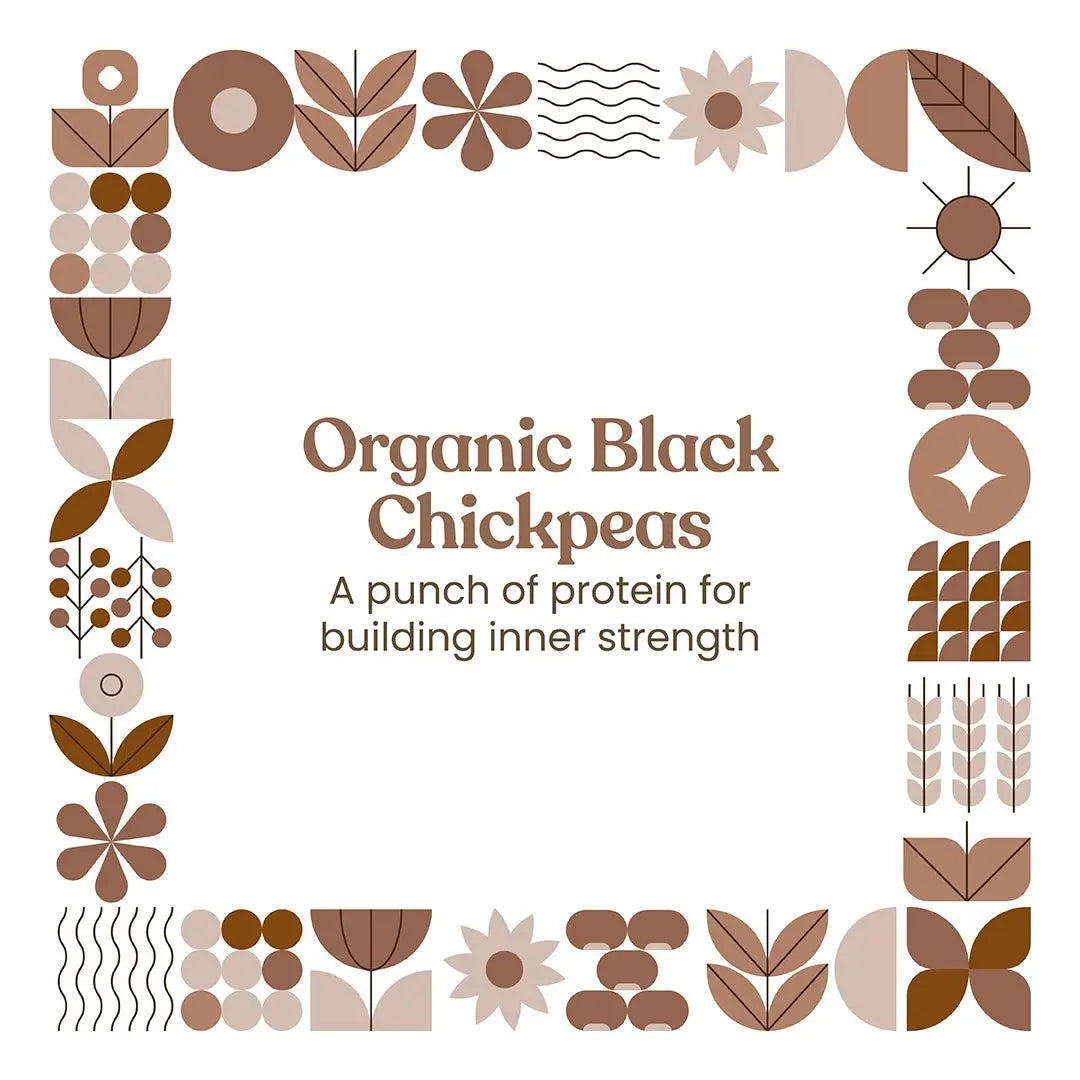 Bharat Vedica Organic Black Chickpeas - Organic Black Chana Bharat Vedica