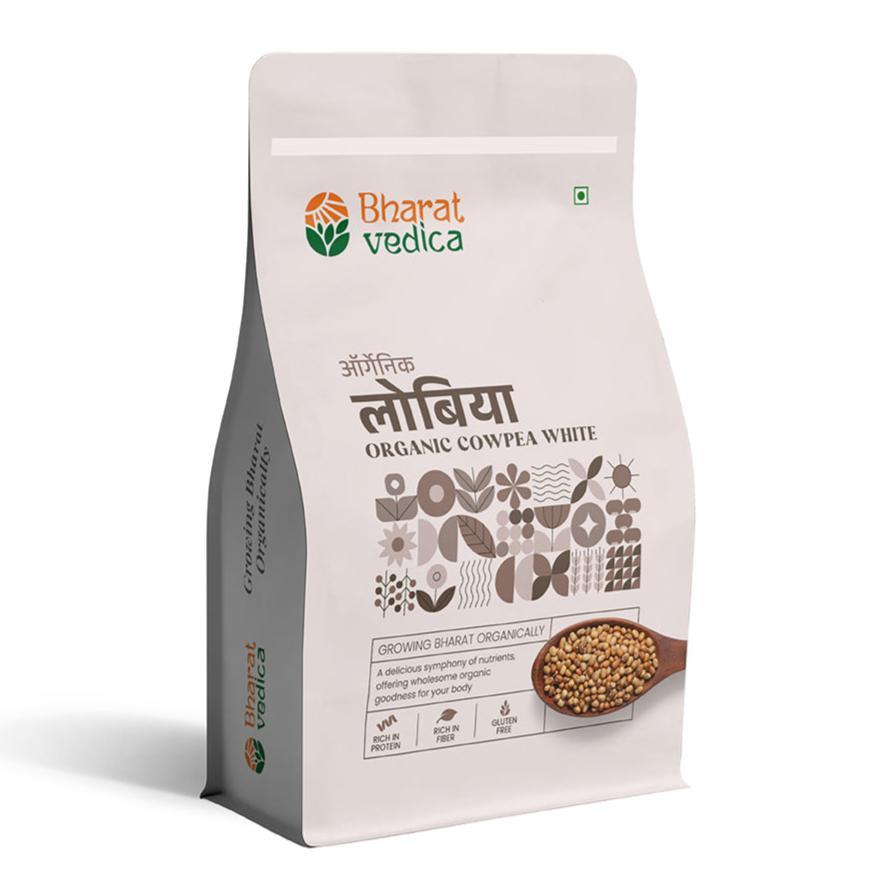 Bharat Vedica Organic Cowpea White - Organic Lobia Safed - Safuron