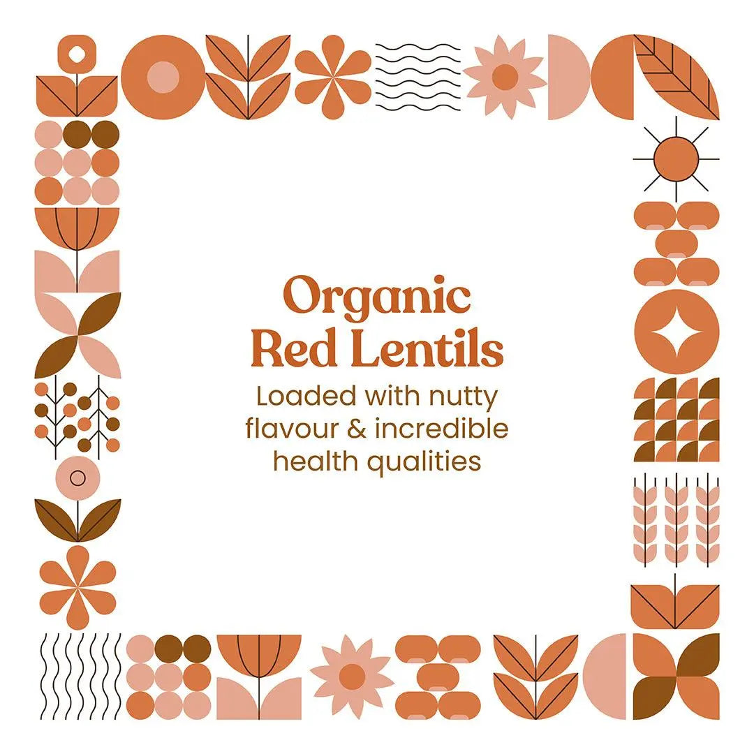 Bharat Vedica Organic Red Lentils - Organic Masoor Dal Bharat Vedica