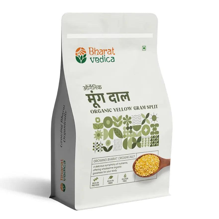Bharat Vedica Organic Yellow Gram Split - Organic Moong Dal - Safuron